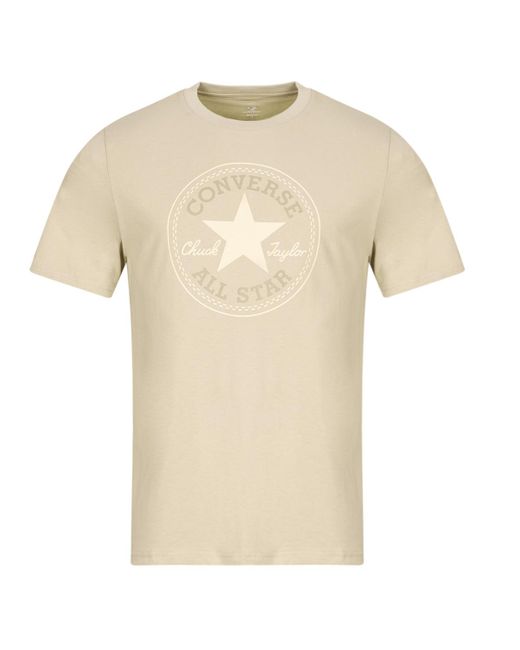 T-Shirt Go-To All Star Patch Standard-Fit T-Shirt di Converse in Natural da Uomo