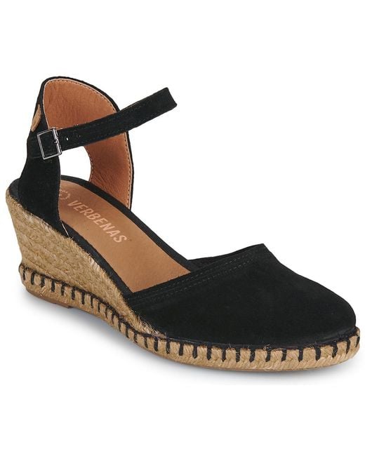 Verbenas Black Espadrilles Malena