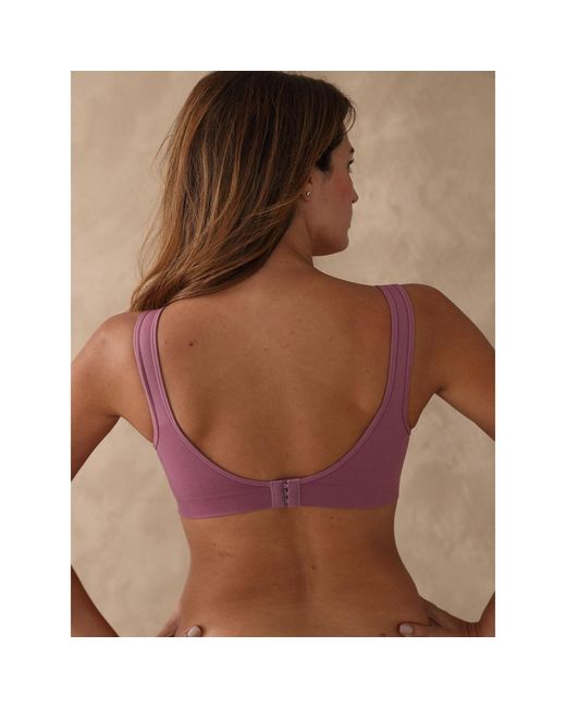 Triangles / Sans armatures by - Lot 2 brassières + 1 gratuite dentelle Daxon en coloris Purple