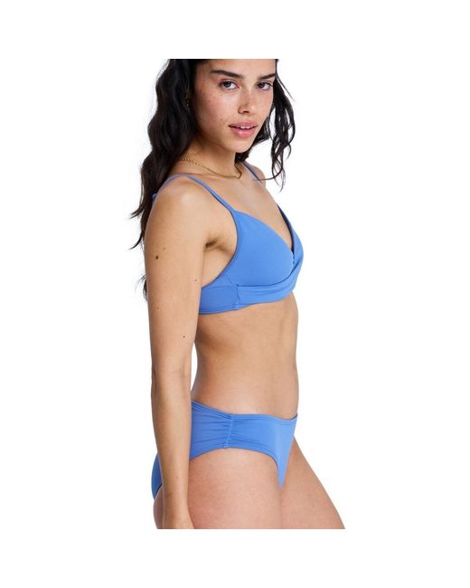 Maillots de bain Solid Essentials Wrap Bra Roxy en coloris Blue