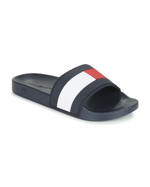 Tommy Hilfiger Teenslippers Essential Flag Pool Slide in het Blauw voor  heren - Bespaar 6% - Lyst