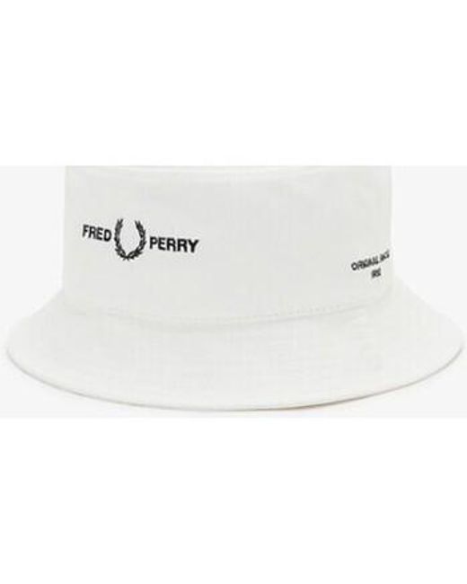 Chapeau Fred Perry pour homme en coloris White
