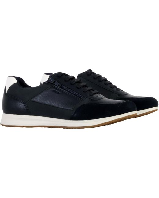 Baskets basses Basket Cuir Avery Geox pour homme en coloris Black