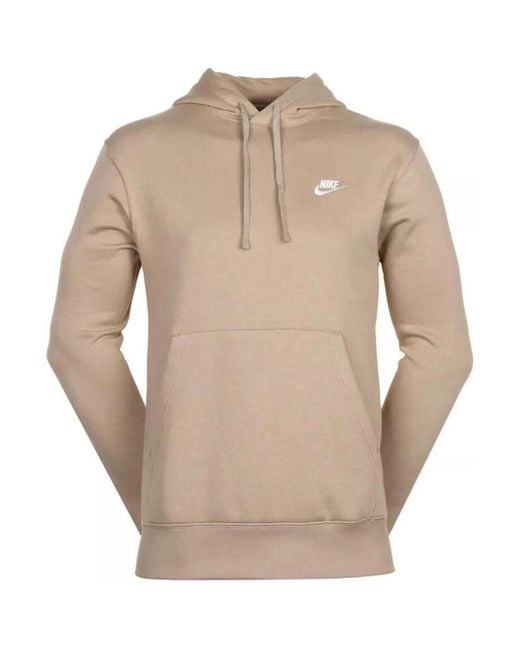 Sweat-shirt M nk club bb po hoodie Nike pour homme en coloris Natural