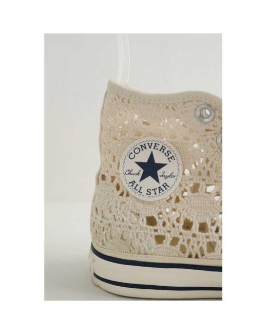 Baskets montantes Baskets beiges Converse en coloris White