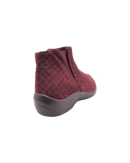 Bottines BUTIN ARDALES LICRA BORDEAUX Arcopedico en coloris Red
