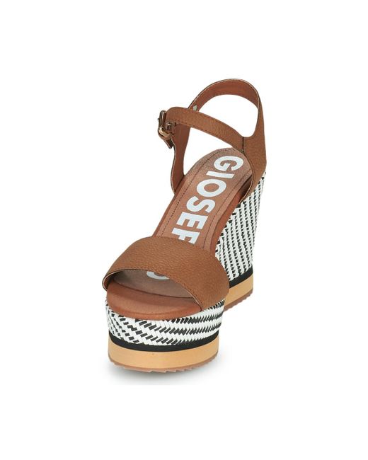Gioseppo Metallic Keilabsatzsandalen Chania