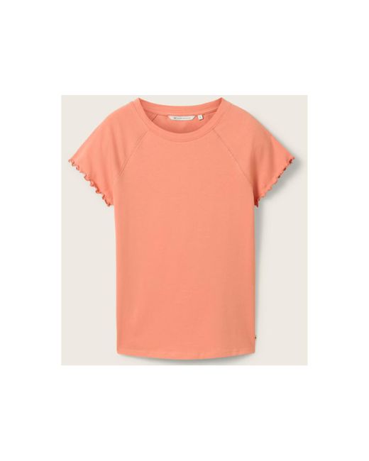 T-shirt - Tee-shirt - pêche Tom Tailor en coloris Pink