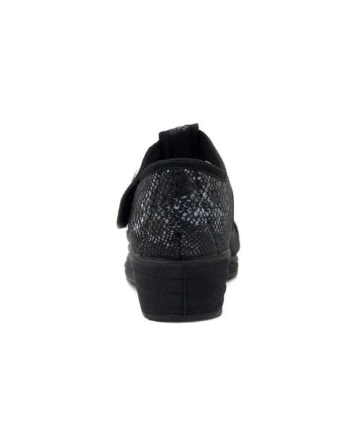 Sandales Chaussures, Confort, Tissu extensible-915 Emanuela en coloris Black