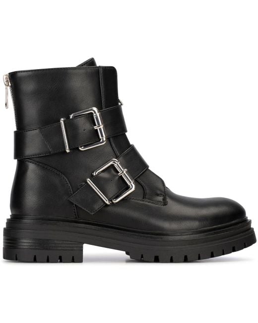 Bottines Josie bottes de motard pour Posh By Poelman en coloris Black