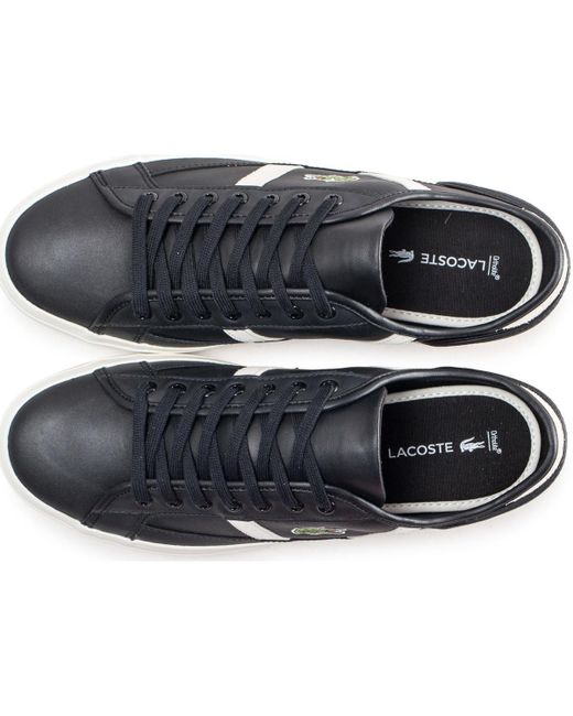 Hommes En Pour Sidelinehe Homme Lacoste Chaussures Noir Coloris 34j5ARL