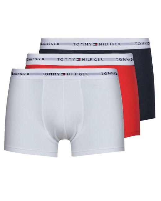 Boxers 3P TRUNK Tommy Hilfiger pour homme en coloris White