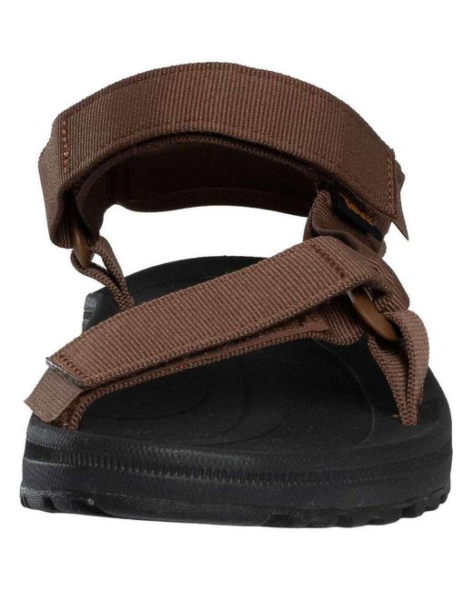 Sandales Sandales gagnées Teva pour homme en coloris Brown