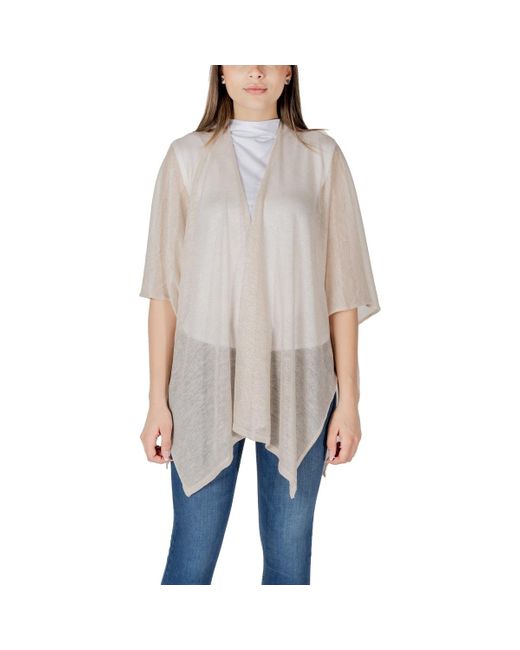 Echarpe PONCHO KNITWEAR LUREX 2A5007M0300 Liu Jo en coloris Gray
