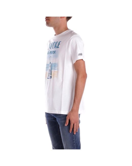 Mc2 Saint Barth T-Shirt Korte Mouw Tshm001 05440H in het White voor heren