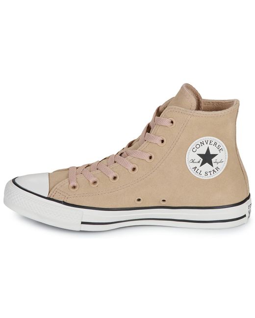 Baskets montantes CHUCK TAYLOR ALL STAR COLORFUL SUEDE Converse en coloris Natural