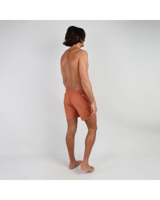 Oxbow Zwembroek Volleyshort Met Hydroreactieve Print Vairao in het Orange voor heren