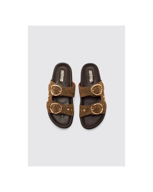Mules 55500 MTNG en coloris Brown