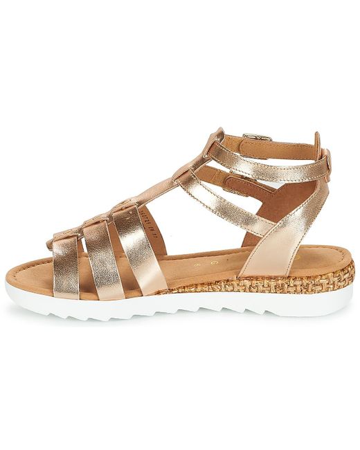 gabor gold sandals
