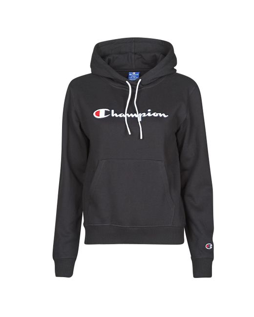 Champion Sweater Heavy Combed Cotton Fleece in het Black