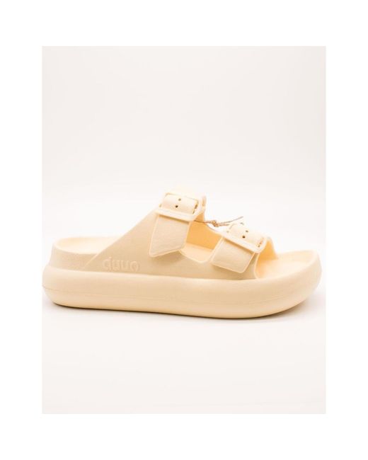 Sandales compensées D891013 Eva Curvi Duo en coloris Natural