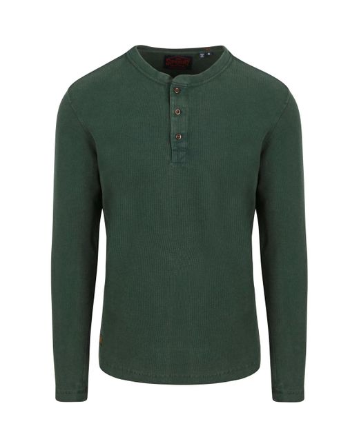 Sweat-shirt Pull Waffle Vert Foncé Superdry pour homme en coloris Green