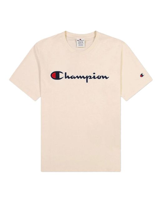 T-shirt Tee-shirt Champion pour homme en coloris Natural