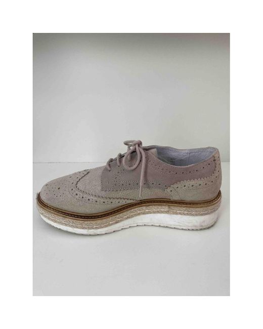Derbies Chaussures à lacets beige /taupe clair Texto en coloris Gray