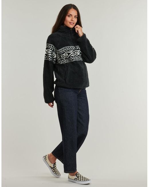 Rip Curl Black Fleecepullover Oceanic Cosmic Kiss Polar