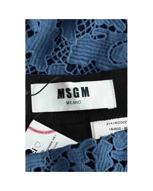 Jupes Jupe bleu MSGM en coloris Blue