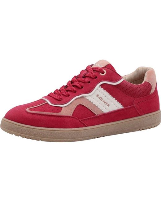 Baskets Basses Sneaker S.oliver en coloris Red