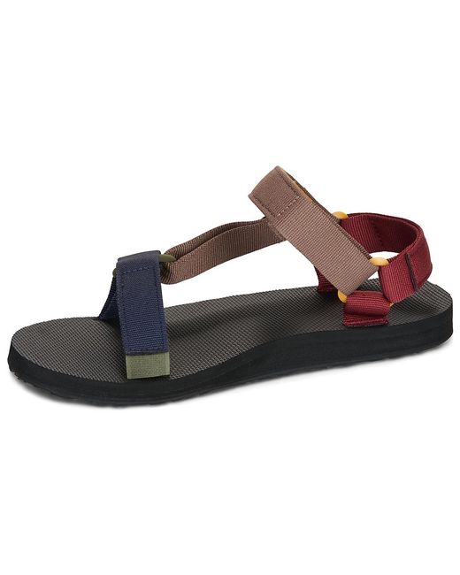 Sandales plates Original Universal Teva pour homme en coloris Brown