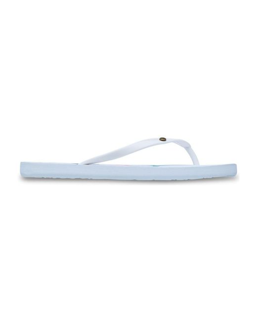 Sandales plates Sandy Roxy en coloris Blue