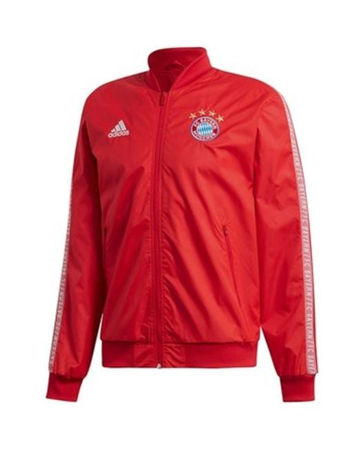 Adidas Red Trainingsjacken Sport FC Bayern München Anthem Jacket DX9218