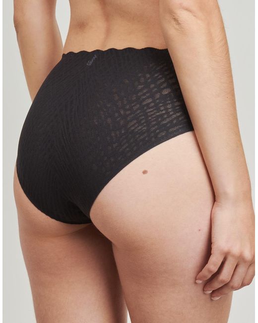 Sloggi Slips Zero Feel Bliss High Leg in het Black