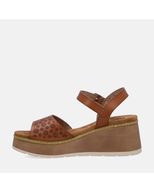 Sandales compensées SANDALO ZEPPA Refresh en coloris Brown