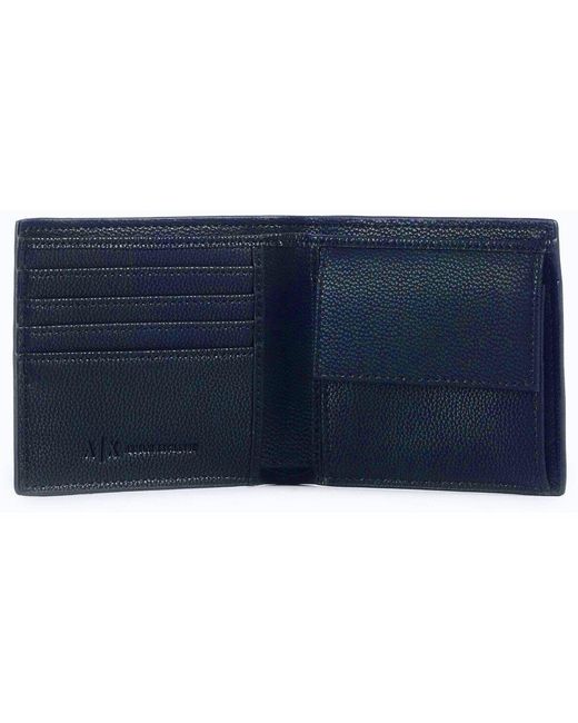 Portefeuille XM000167AF17090 EAX pour homme en coloris Blue