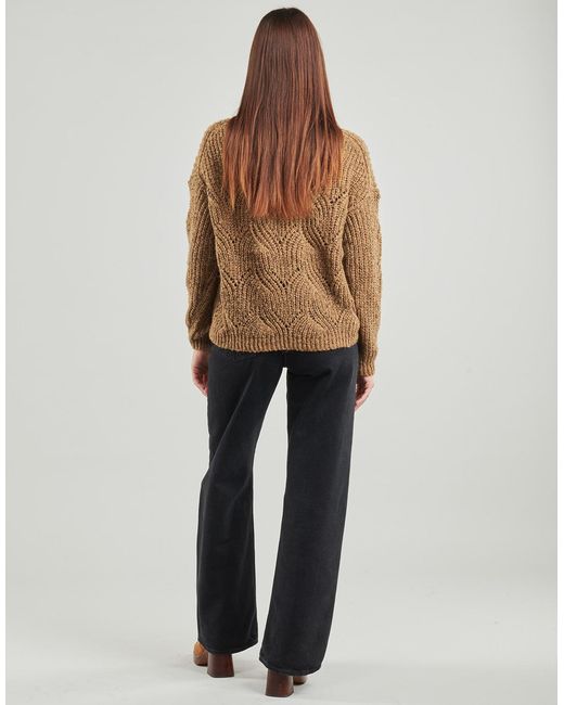Pull ONLHANJA LS GLITTER ONLY en coloris Brown