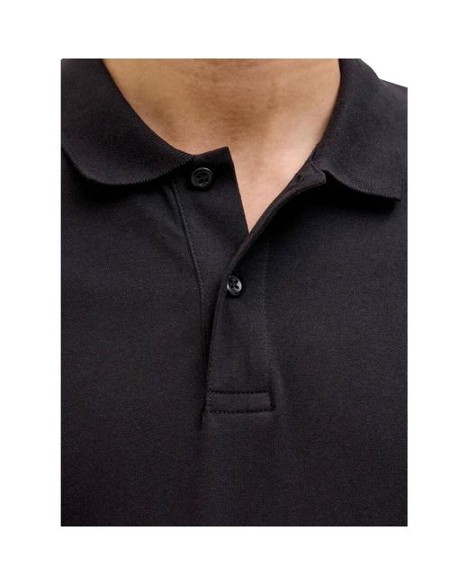 Jack & Jones Polo Shirt Korte Mouw in het Black voor heren