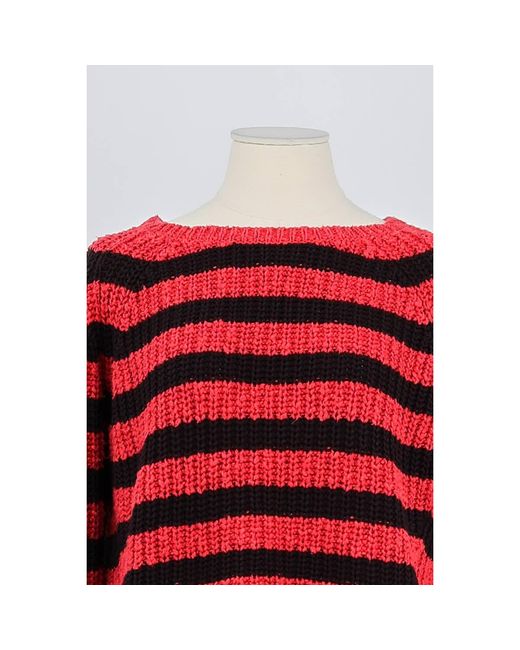 Pull Pull En Coton Maje en coloris Red