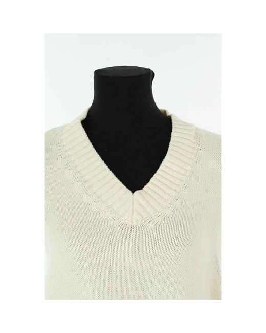 Debardeur Pull En Coton Écru Harmony en coloris White