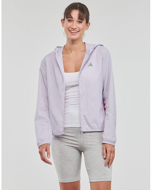 Blouson Run It Jacket Adidas en coloris Purple