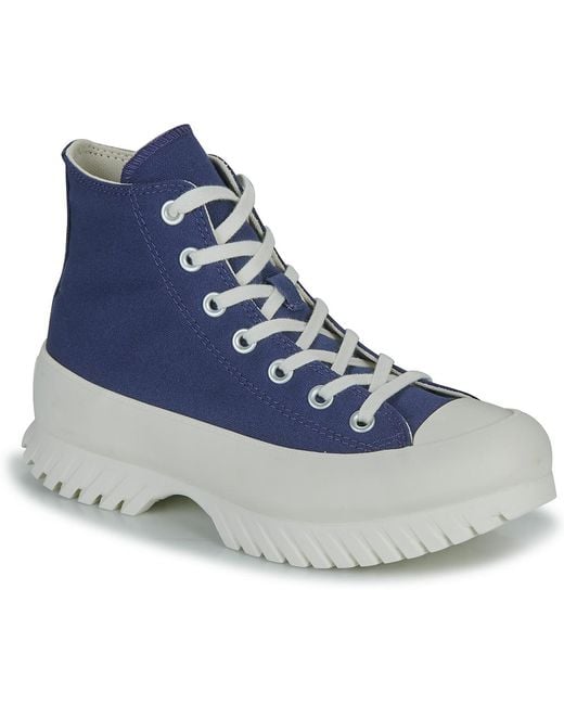 Sneakers Alte Chuck Taylor All Star Lugged 2.0 Platform Seasonal Color di Converse in Blue