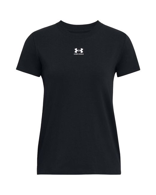 Under Armour T-Shirt Ua Rival Core Ss in het Black