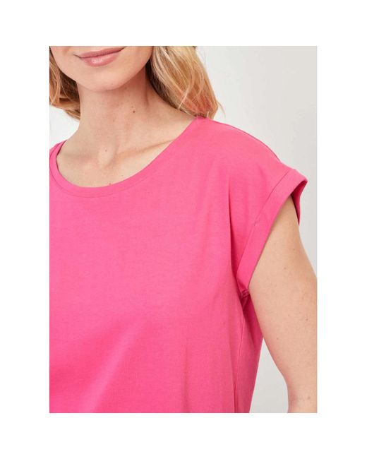 T-shirt Tee shirt coton bio dentelle CEBANE La Fiancee Du Mekong en coloris Pink