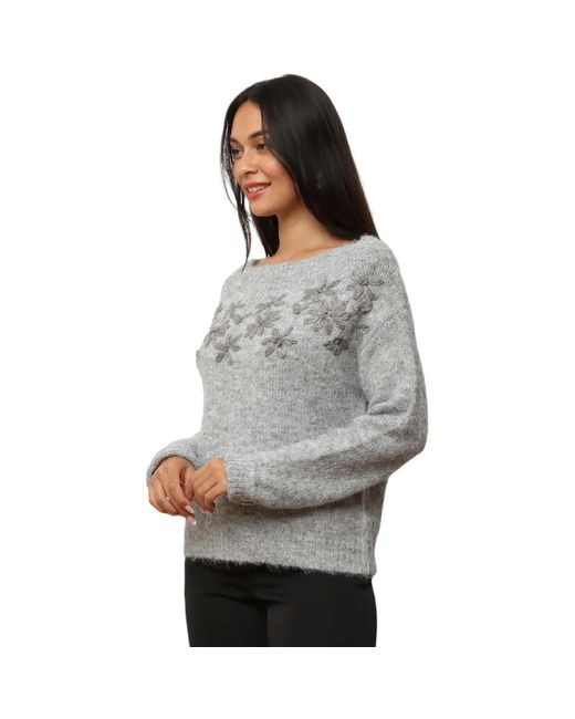Pull Pulls La Modeuse en coloris Gray