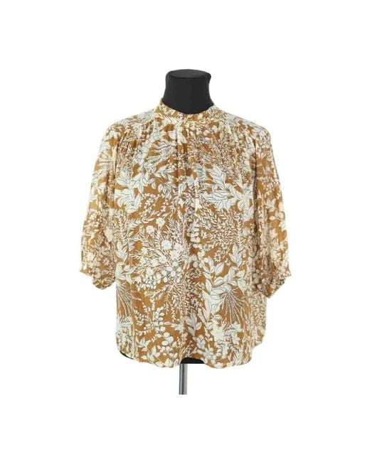Blouses Blouse en coton Des Petits Hauts en coloris Metallic