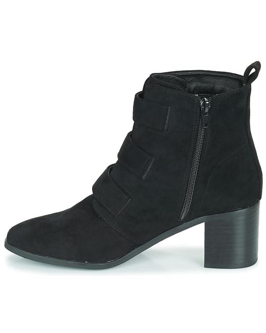 Moony Mood Enkellaarzen Paola in het Black