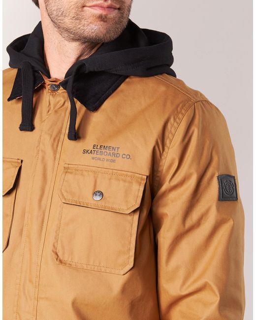 Blouson Element Pour Homme En Coloris Marron 71 De Reduction Lyst