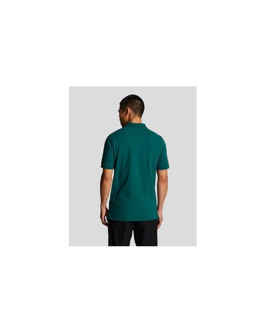 T-shirt SP400VOG POLO SHIRT-W746 MALACHITE GREEN Lyle & Scott pour homme